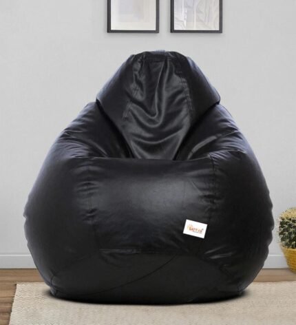 PREMIUM XXXL BLACK PEAR DROP BEANBAG